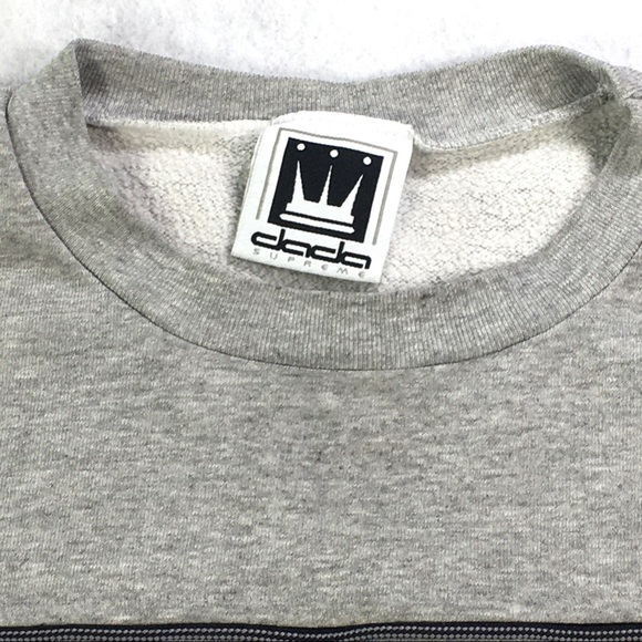 Vintage DADA SUPREME Crewneck Sweater Gray Size XL - Picture 3 of 7